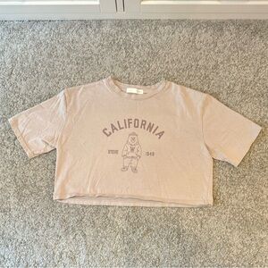 Short Sleeve California Crop Top